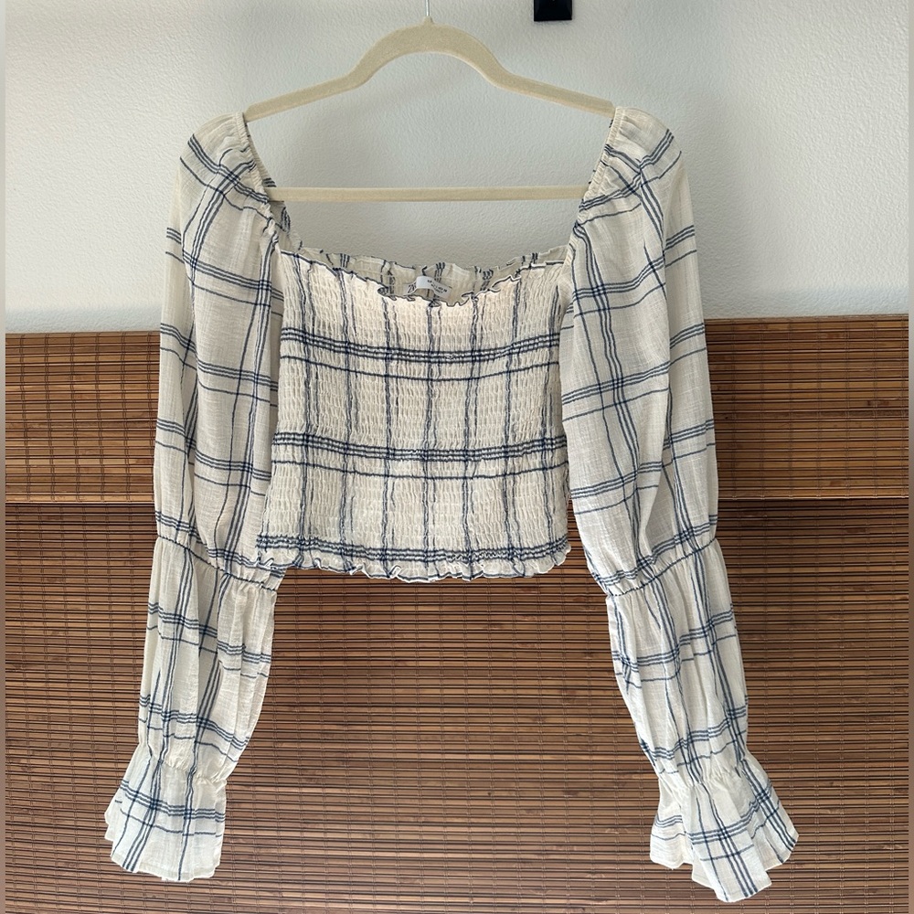 Zara cropped long sleeve top - Large